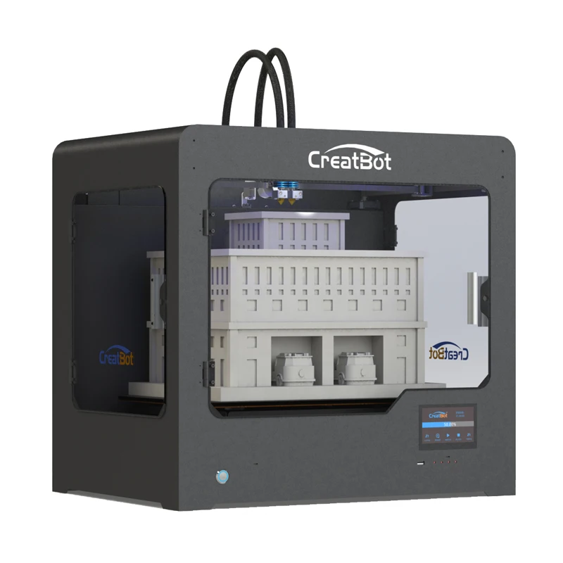  triple extruders 3d printer large format build size 400*300*300 mm three color printing 3 spools PL