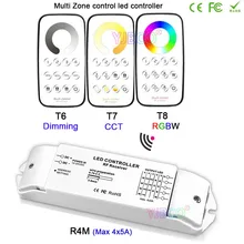 Bincolor Multi Zone control dimming/CCT/RGBW Max 5x4A RF wireless remote with Receiver controller for LED Strip Light,DC12V-24V цена Bincolor Multi Zone control dimming/CCT/RGBW Max 5x4A RF wireless remote with Receiver controller for LED Strip Light,DC12V-24V цены онлайн
