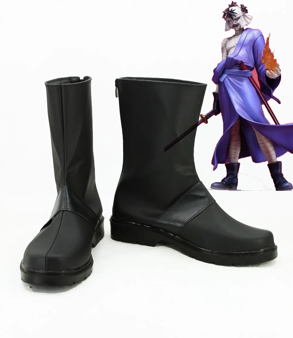 

Anime Rurouni Kenshin Shishio makoto Cosplay boots shoes custom-made