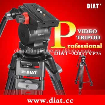 

DIAT-A203TVP75 Professional video camera tripod large and heavy duty aluminium tripod