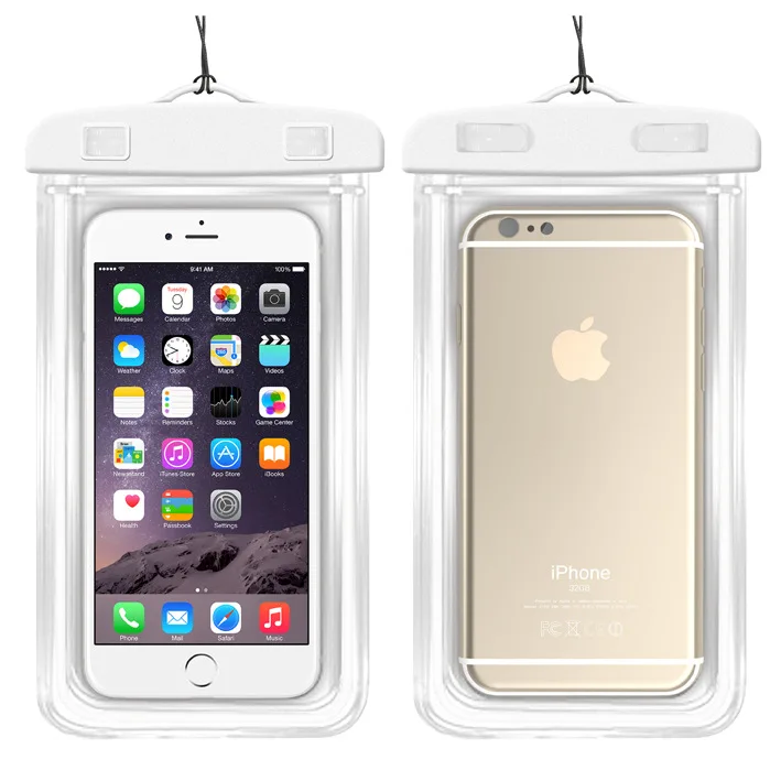 Сумки для плавания водонепроницаемый мешок светящийся подводный чехол для телефона для iphone 6 7 8 S8 S9 Универсальные Все модели 3,5 дюймов-6 дюймов - Цвет: 5