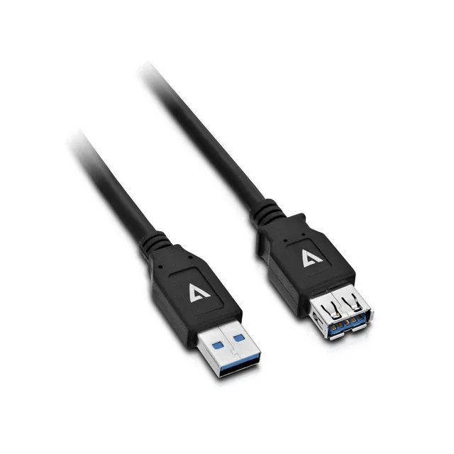 

V7 USB3.0A Extension Cable 2m Black, 2 m, (3.1 Gen 1), Male/Female, Black
