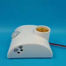 10 шт E27 основание светильника AC180V-240V светодиодные лампы база инфракрасный ИК-датчик автоматического светильник настенный держатель розетка ПИР детектор движения