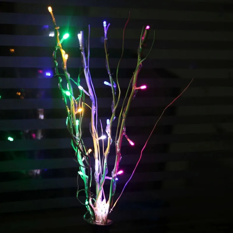 25 лампы натуральный ветви дерева светильник для дома Гостиная мебель узел для рождественской вечеринки свадебные светодиодный праздничный светильник Строка 110/220V