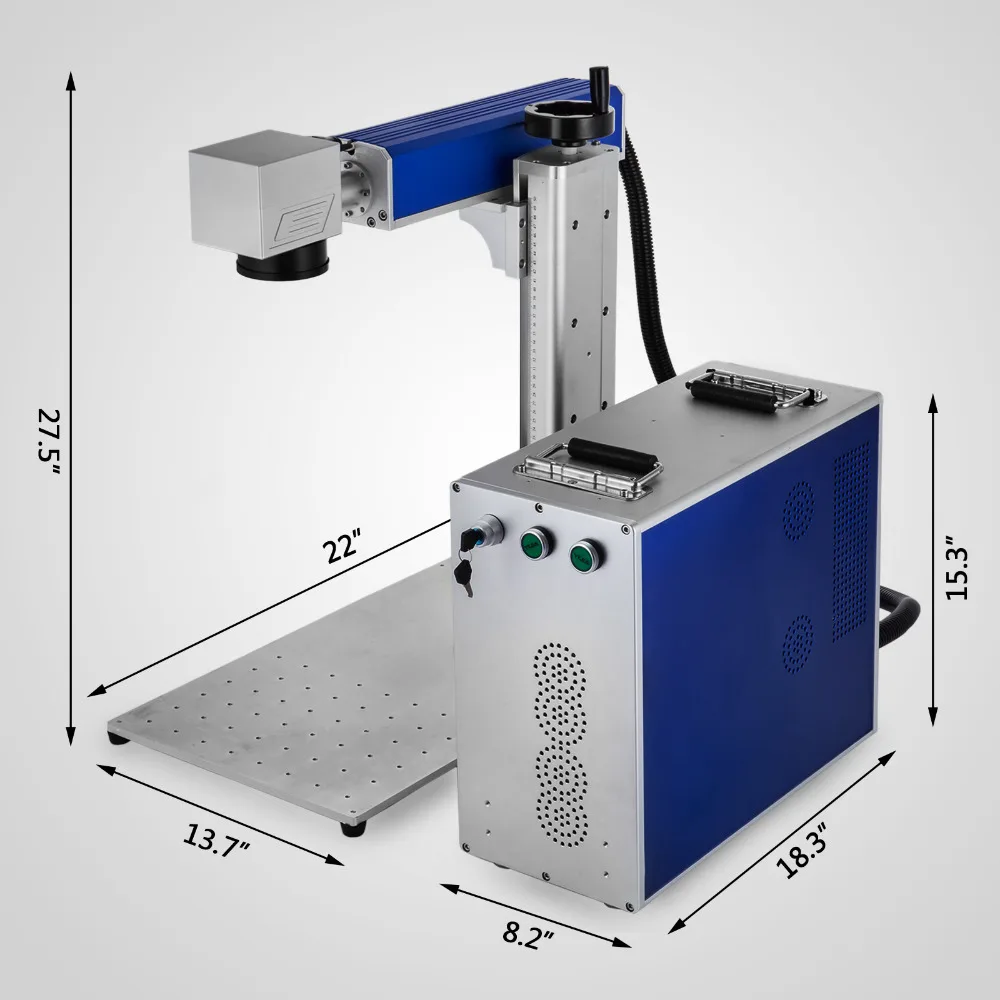 Good quality 20W Fiber Laser Marking Machine Laser Engraver For Metal