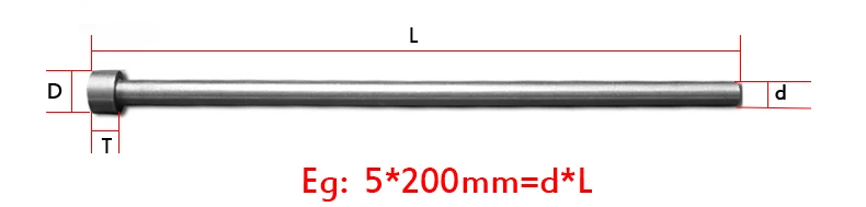 ponta redonda, 6mm 6.5mm od 100mm 150mm 200mm. comprimento 65mn hrc60