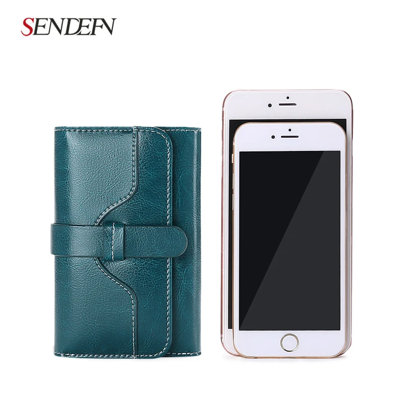 

New Arrival Small Wallet Split Leather Wallet Women Short Women Purse Button Women Wallets Card Holder Purse Casual Purse Women