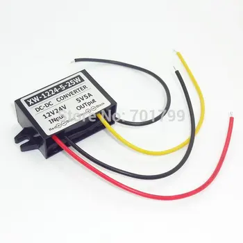 

waterproof DC DC buck convertor,DC12V/24V input,DC5V/5A/25W output