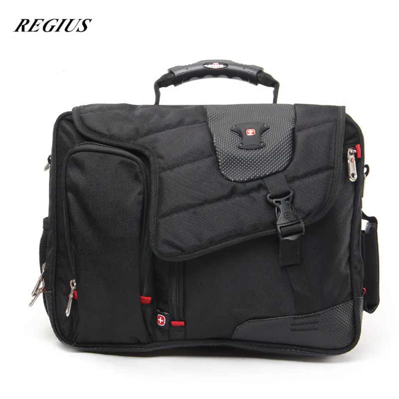 REGIUS Men's Nylon Briefcase Bag Business Handbag High Quality Messenger Bags Laptop Shoulder