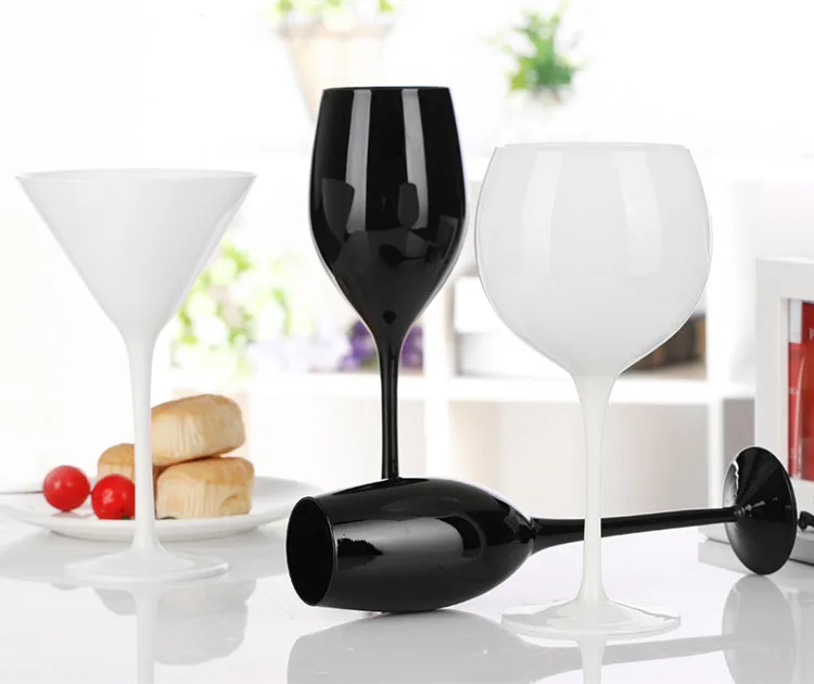 

200-300ML creative black crystal red wine cup classic black porcelain wine cup fashion home decoration blind cup