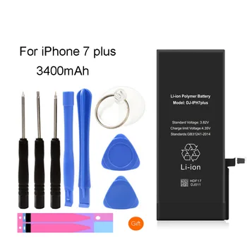 

YAPY mobile phone battery for iphone 7 plus high capacity 3400mAh replacement battery + free tools stickers