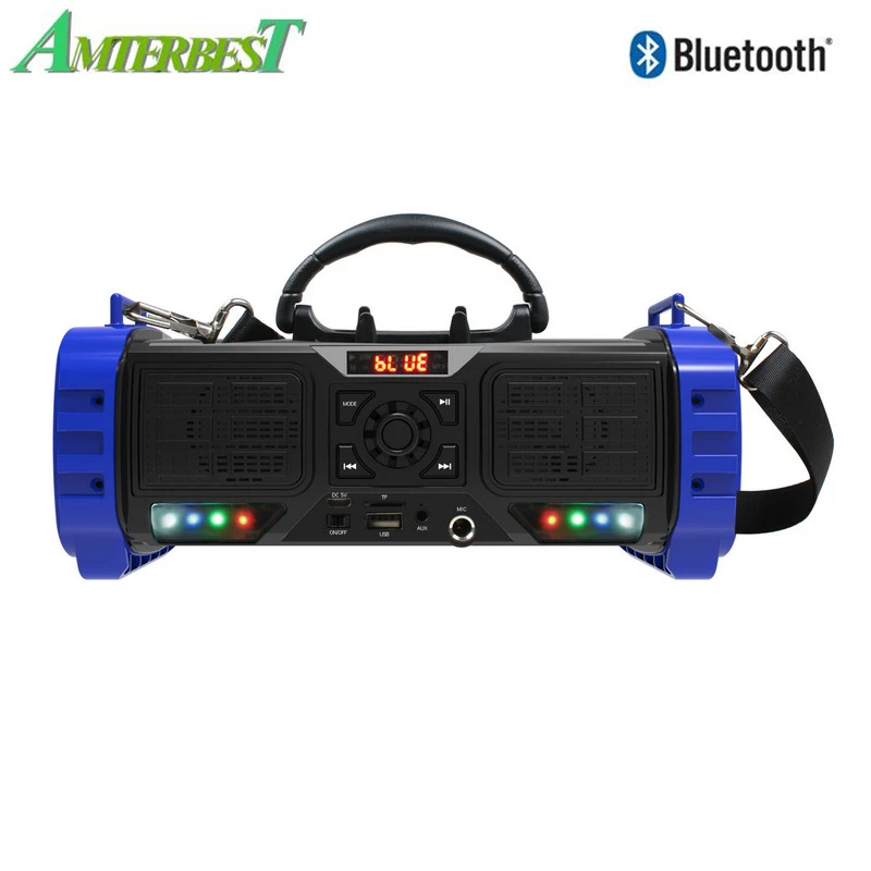 

AMTERBEST Portable Bluetooth Speaker Wireless Loudspeaker Sound System 10W Stereo Music Surround Outdoor Speaker