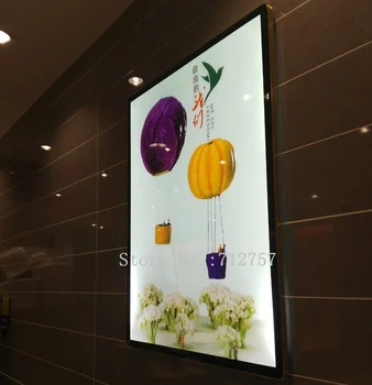 

New Arrived Magnetic Slim Round Corner Restaurant LED Illuminated Menu Boards,50x70CM Advertising Light Box