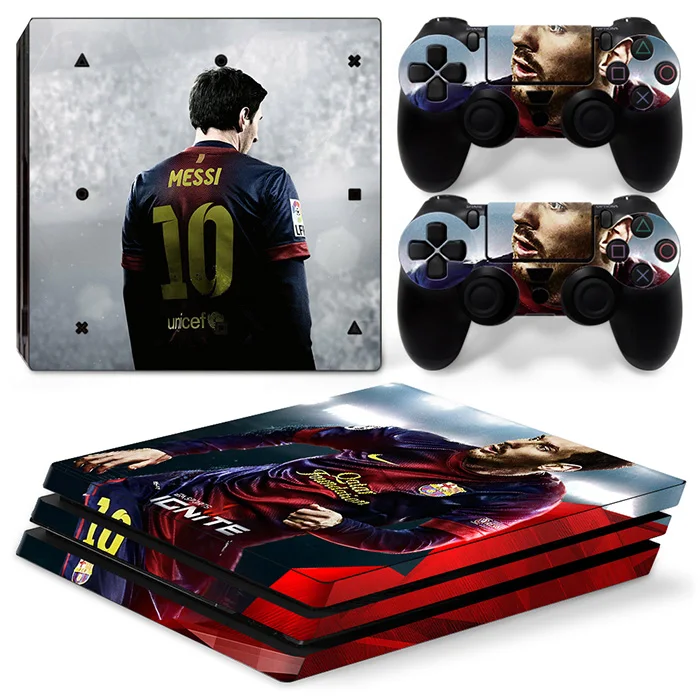 Футбольная звезда месси кожи Для Sony Playstation 4 Pro Контроллер Стикер для PS4 Консоли и 2