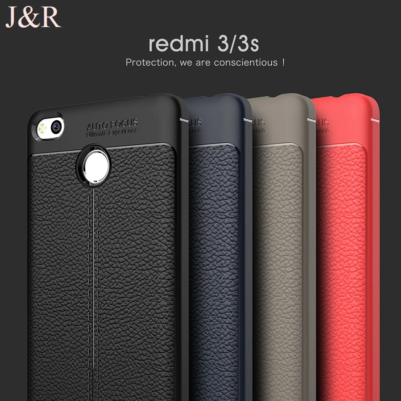 J&R Case for Xiaomi Redmi 3S/3Pro/3S Pro Prime Cover Xiomi Hongmi 3S 5.0" Protective Phone Back Shell Luxury Cases Fashion Skin