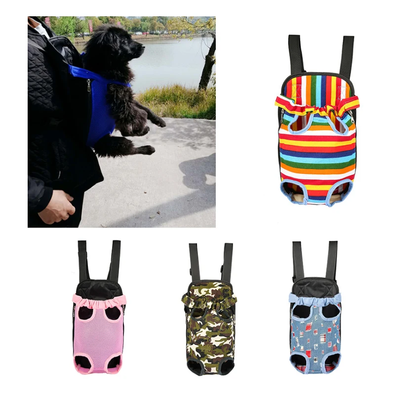 Рюкзак-переноска для собак, для домашних животных, для путешествий на открытом воздухе, дышащие сумки с ручкой на плечо, сетчатый щенок собака кошка дорожная сумка-переноска