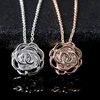 Iutopian – collier avec pendentif en fleur de grande Rose, élégant, en zircone Stellux autrichien de qualité supérieure, cadeau de noël, # RG76699 ► Photo 3/6