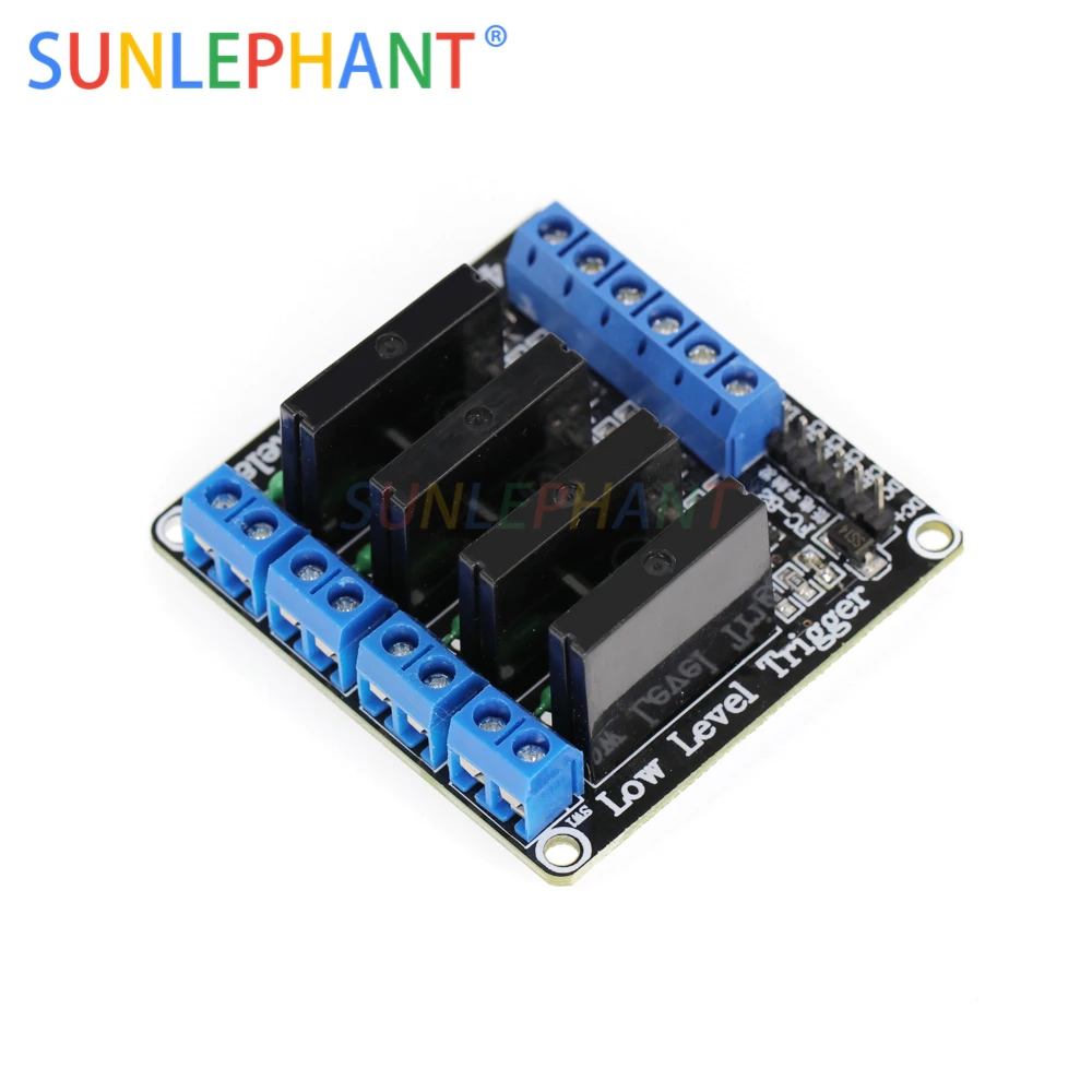 

4 Channel 5V 12V 24V DC Relay Module Solid State Low Level SSR AVR DSP 2A 240V