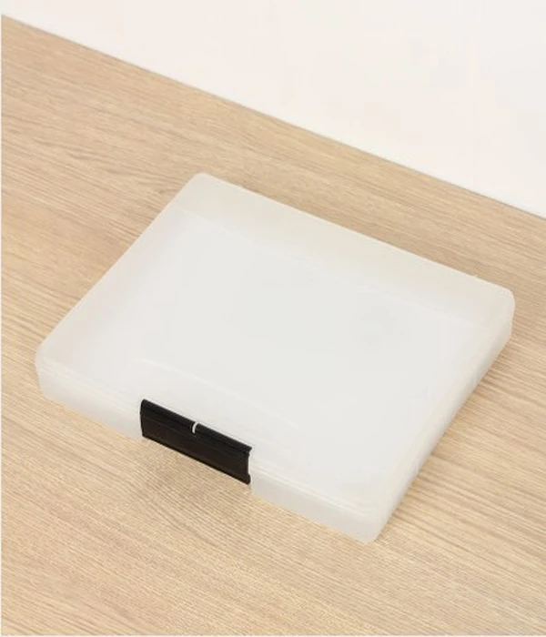 A4 landscape plastic file box file box Data storage box translucent