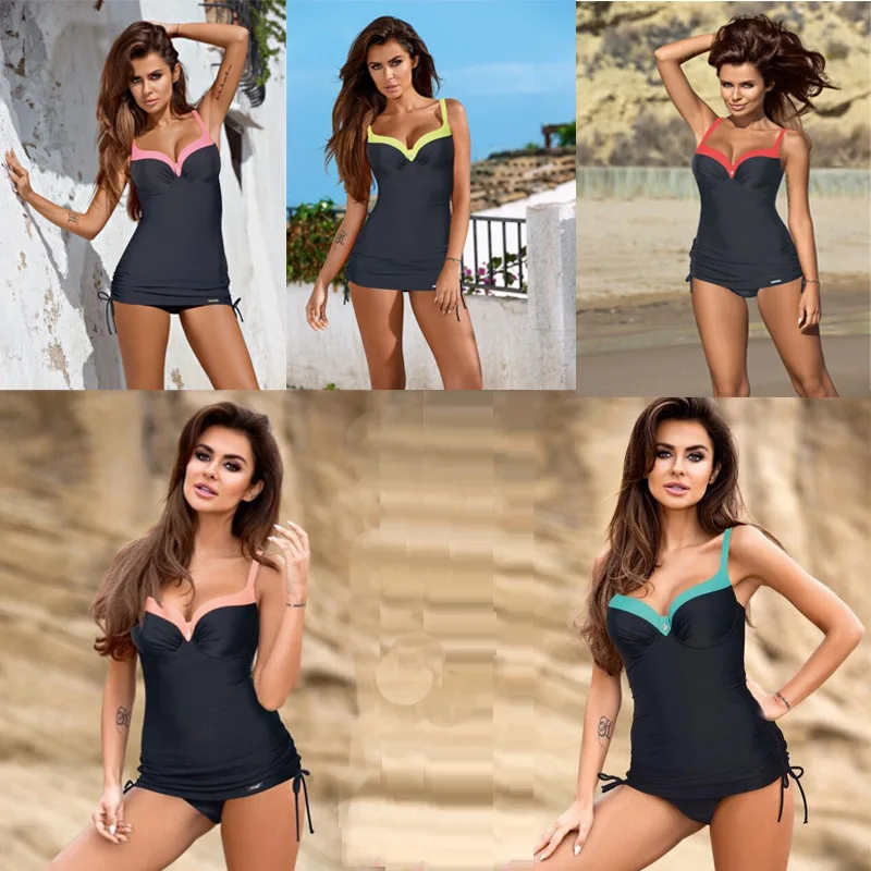 

Bikini Set Women swimsuit 2018 Summer Bathing Suits Halter Top Push Up Bikini Set Plus Size Swimwear on sale