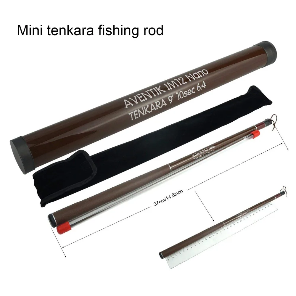 Удочка мини Tenkara 9 футов и 12 супер светильник тонкая с короткой нахлыстом