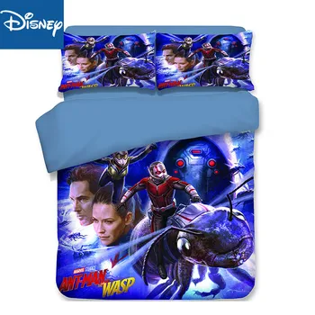 

3D marvel UK queen size comforter cover sets boys super hero home textile egyptian Cartoo full sizebedding disney bed linen 4pc