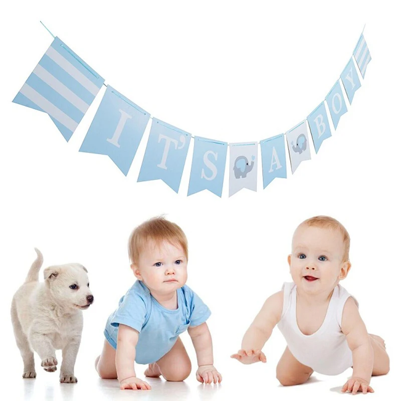 Ipopu elephant 3m Baby Shower Boy Girl It's a Gender Reveal Children Birthday party|Украшения своими руками для