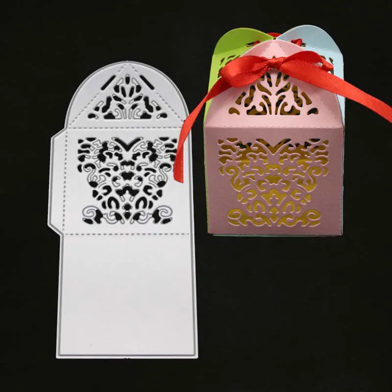 

Gift Box Metal Cutting Dies Scrapbooking For Card Making DIY Embossing Butterfly Element Stencils Stamps And Dies 2019 New