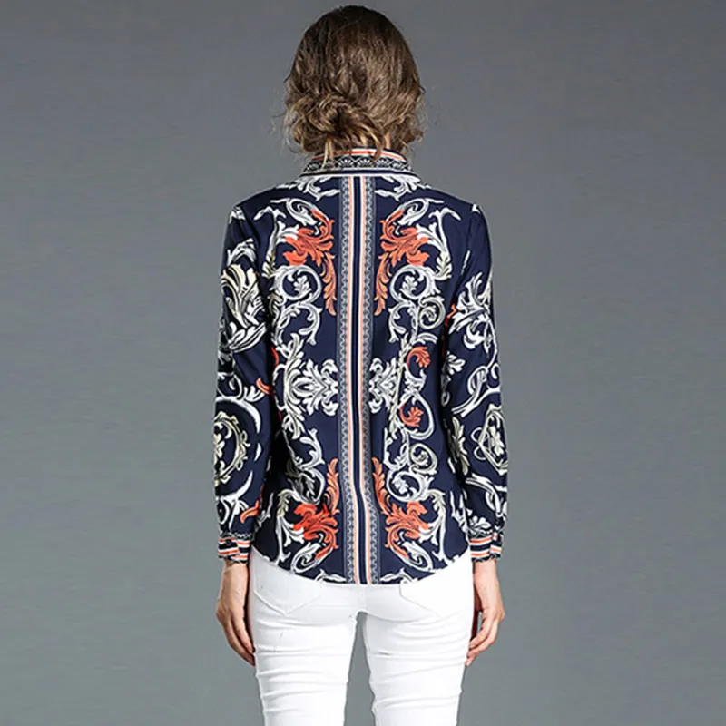 Блузка Willstage женская с длинным рукавом и цветочным принтом|spring top|pattern blouseblouse women |