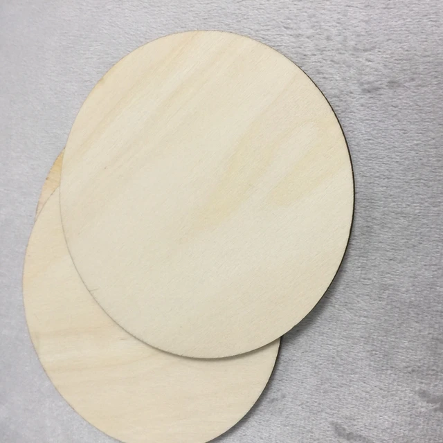 Kerek Tárcsa Befejezetlen Fa Kivágási Körök Ékszerek Készítéséhez Festett Karácsonyfa Díszítve - Image 6