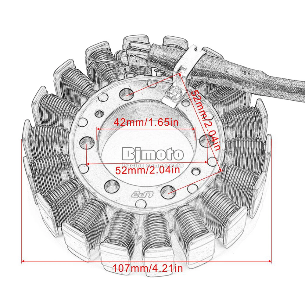 BJMOTO 32101-14F20-000 катушка двигателя мотоцикла МАГНЕТО СТАТОР зажигания для Suzuki AN250 Burgman250 AN400 Burgman400 250 400