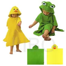 Детские одеяние Халат Толстовка с капюшоном Пляж Костюм Полотенце Накидка Одеяла мультфильма