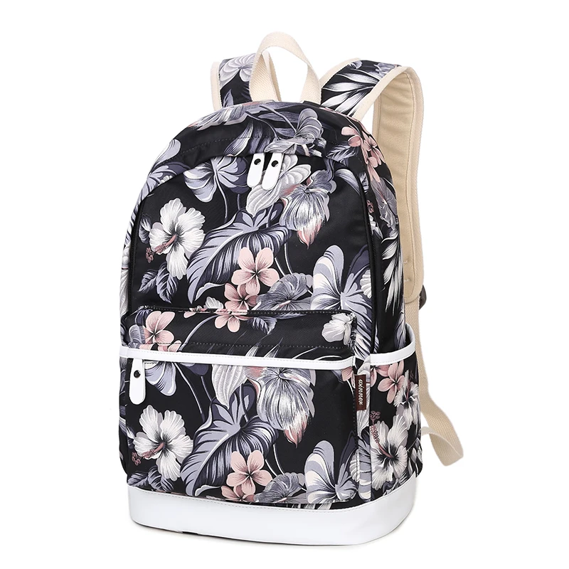 Tourya 3 шт./компл. рюкзак Для женщин с цветочным принтом рюкзаки школьные сумки для девочек-подростков, рюкзак для ноутбука, рюкзак для путешествий
