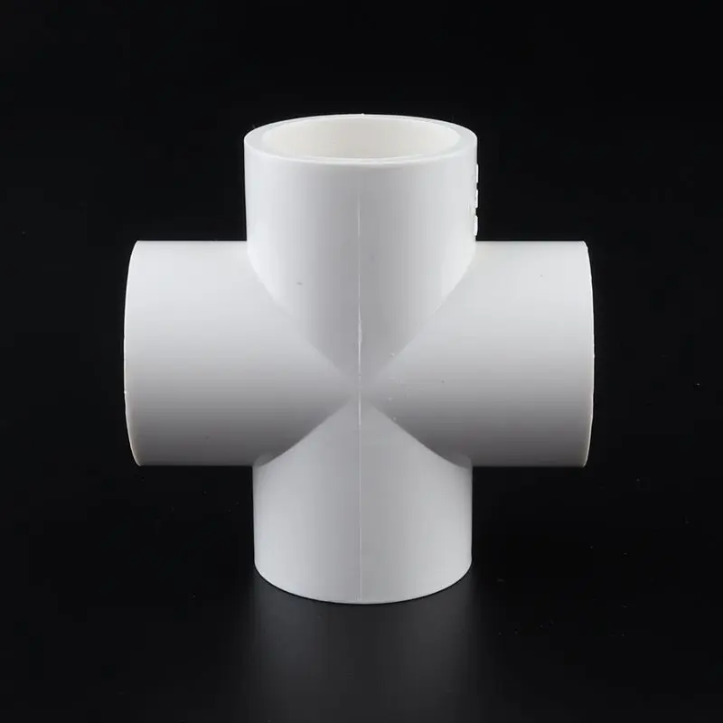 15pcs 32mm Cross Pvc Fittings 4 Way Connector Plastic Tube Joint Pipe Socket Water Supply