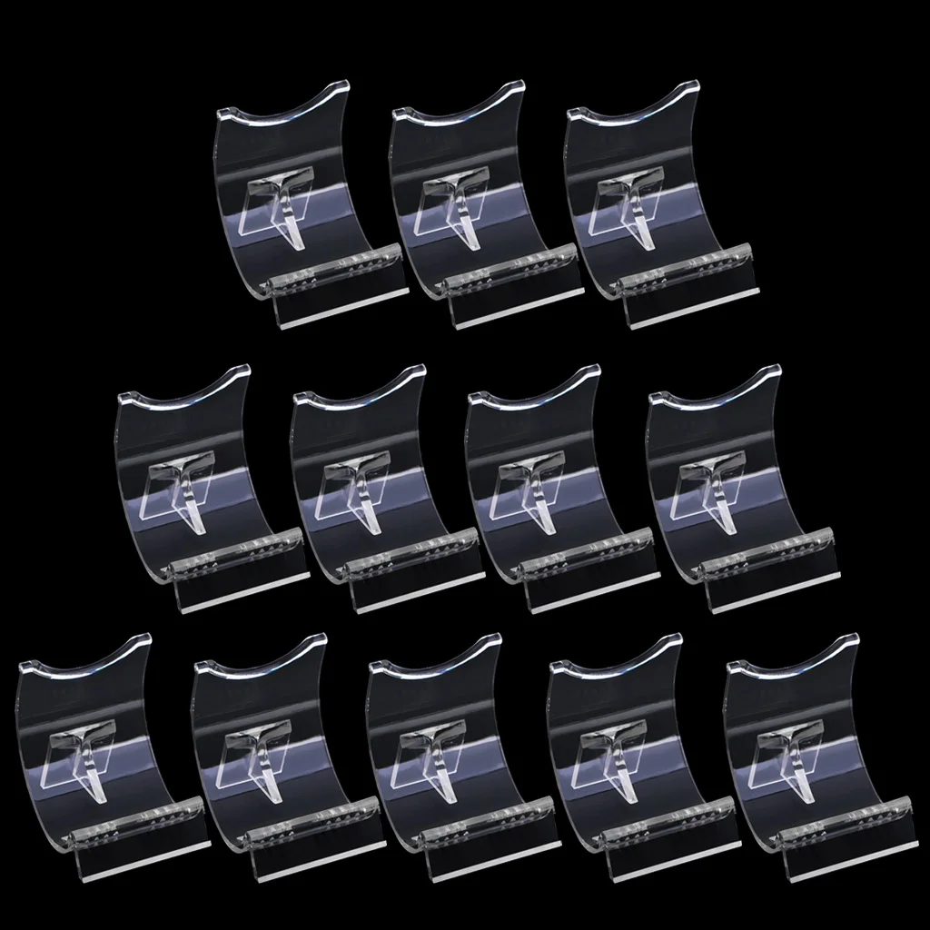 12PCS Lighter Display Stand Clear Acrylic Easel Holder for Lighter Accessories