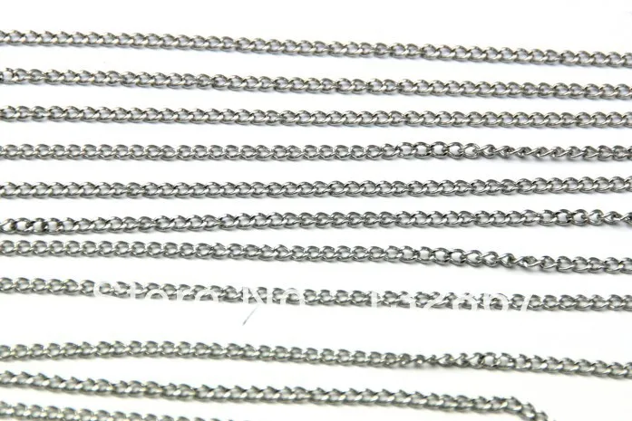 

50 meters thin 2mm cheaper Stainless steel cowboy chains fit pendant in bulk . DIY necklace jewelry finding free ship!