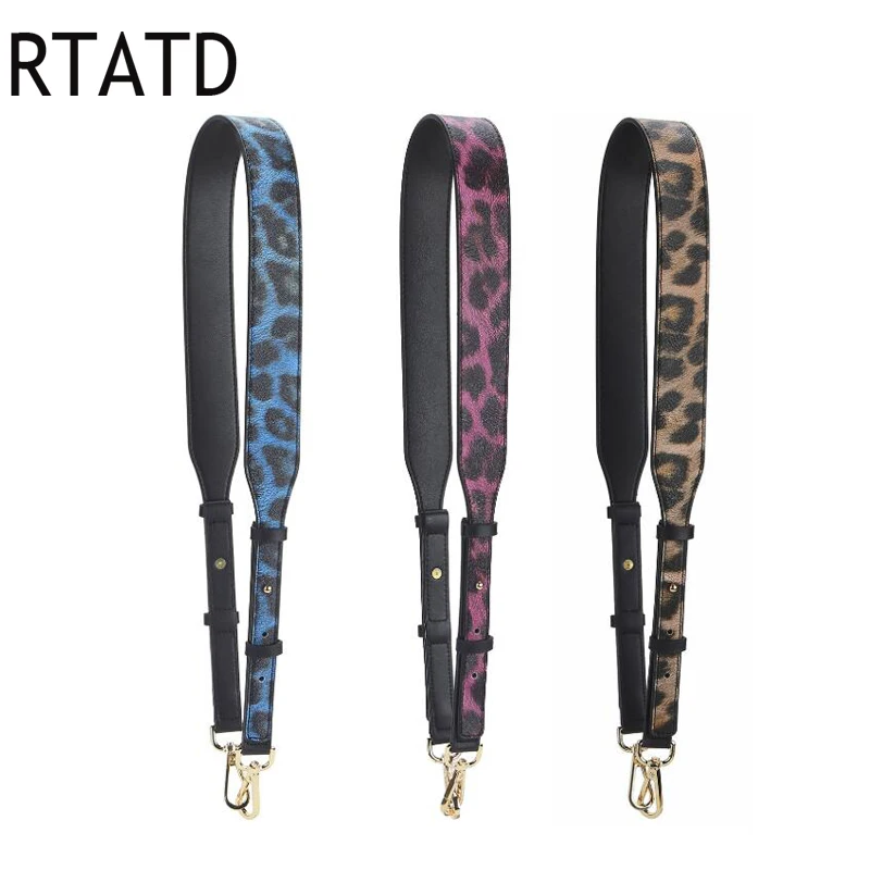 

Wide Adjustable Women's Bag Strap For Handbags Shoulder Strap Leopard Print Handle Chic Bags Belts Q0251