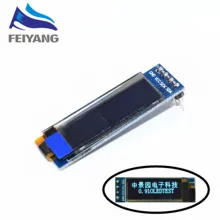 10 шт. 0,91 дюймов O светодиодный модуль 0,9" Синий O светодиодный 128X32 • Максимальное количество светодиодный ЖК-дисплей светодиодный Дисплей модуль 0,91" IIC общаться MODU