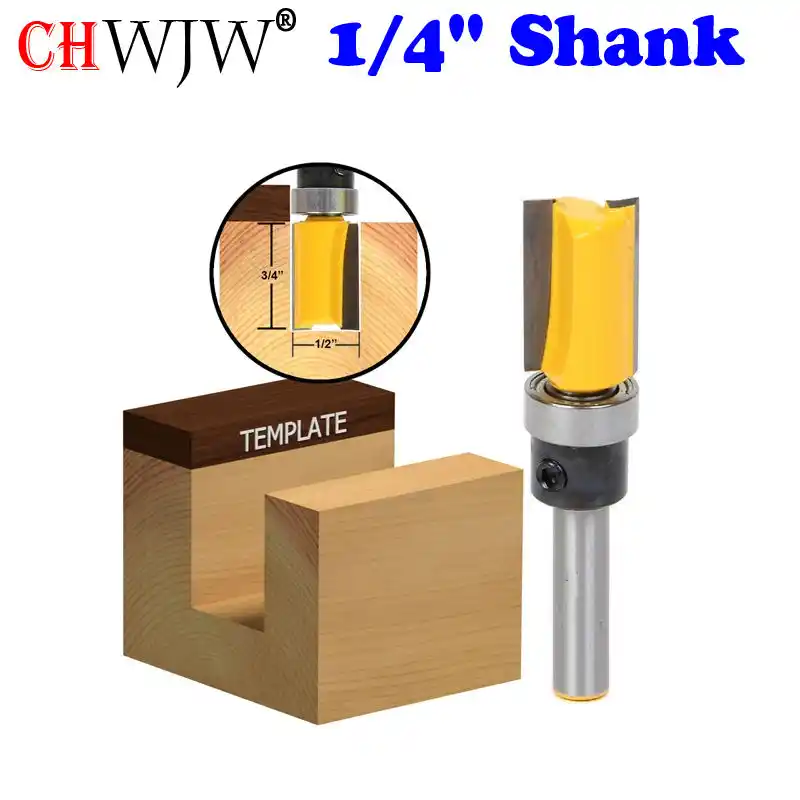 New 1Pc Flush Trim 1//2/" W x 3//4/" H Router Bit Shank Bearing 1//2/" Shank