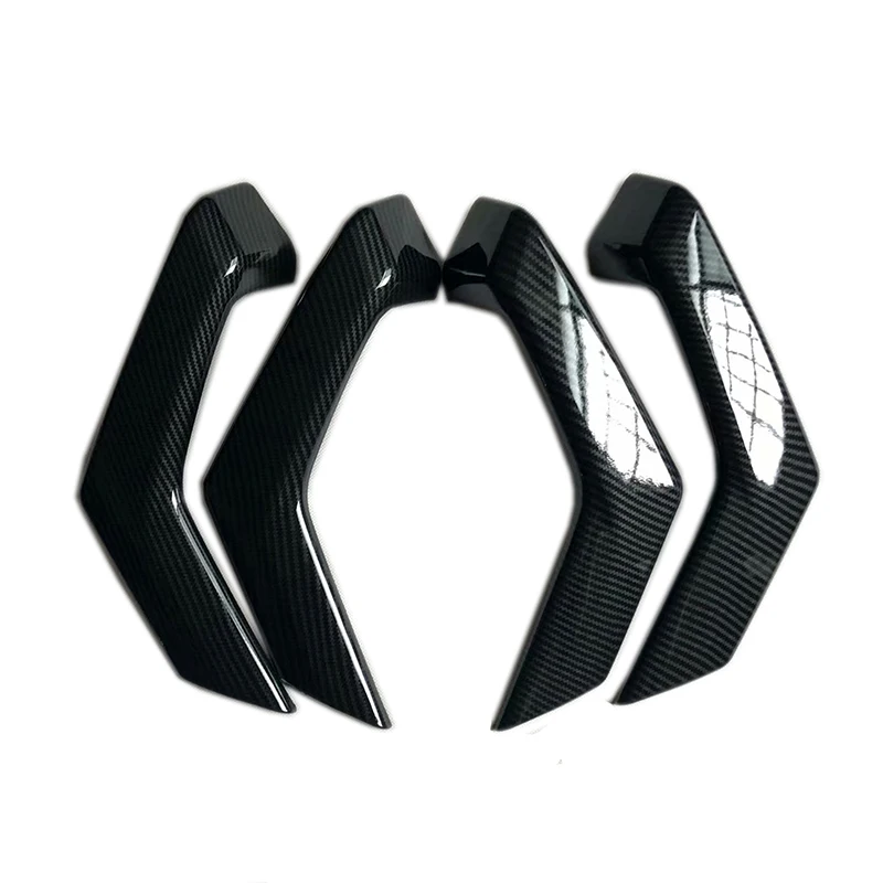 ABS Carbon fiber Car Interior Door Handle Cover Trim Door Bowl Stickers decoration 4PCS For Volkswagen VW T-Roc TROC