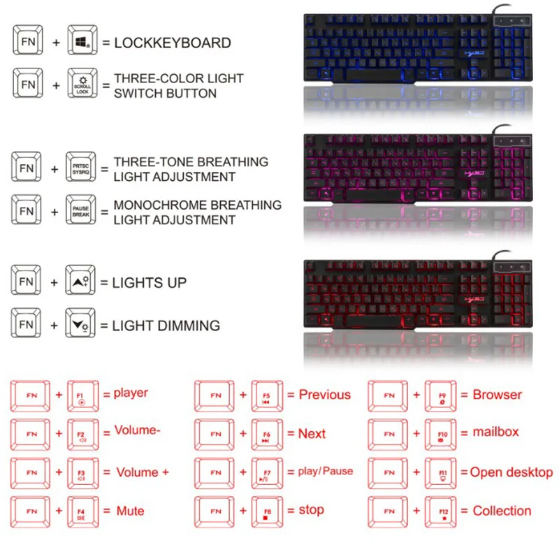 Клавиатура игровая Rgb Pc Usb CK104 механическая клавиатура русская 104 клавиша R8