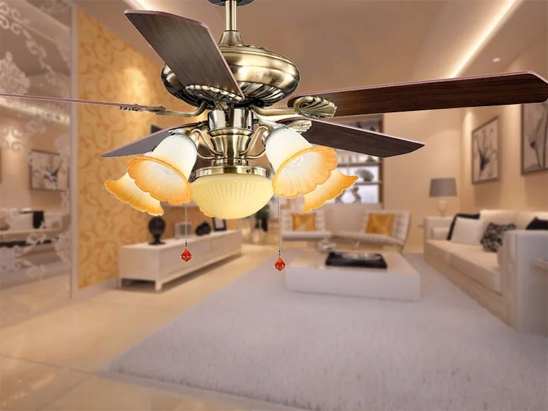 Светодиодный потолочный светильник с декоративными вентиляторами, супер тихий потолочный вентилятор, подвесной светильник, европейские Роскошные потолочные вентиляторы, напряжение