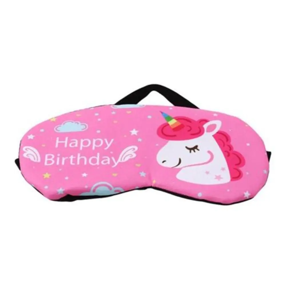 Lovely Sleep Unicorn Mask Soft Eye Shade Travel Sleeping Natural Cover for Girl Kid Teen Blindfold New Fashion