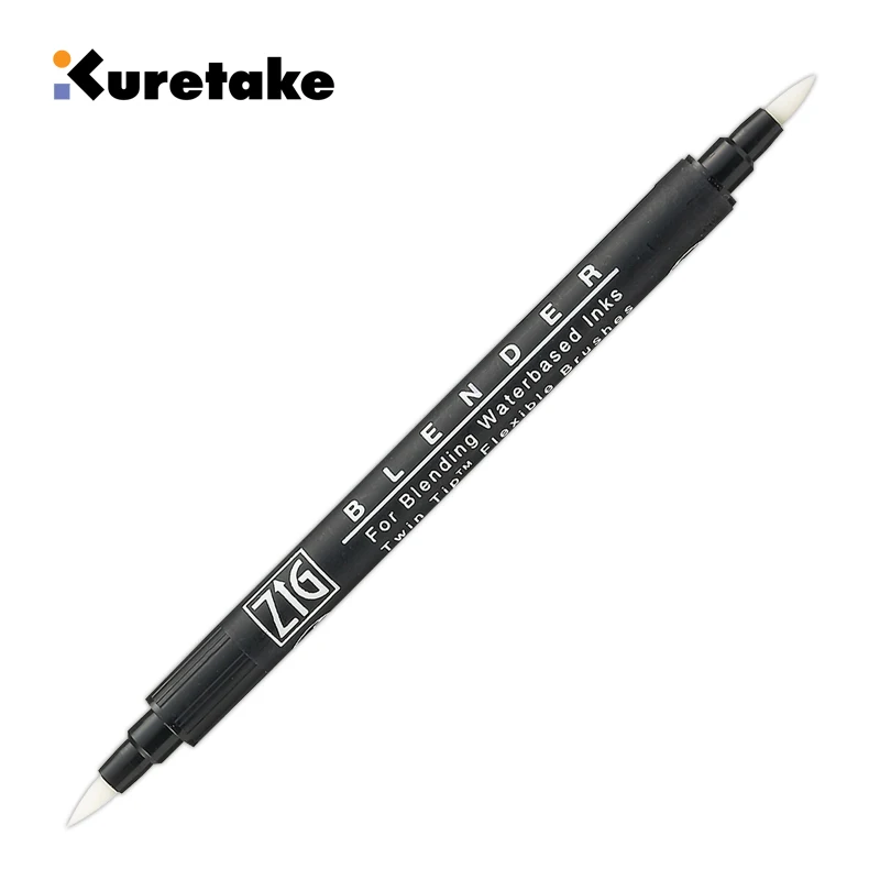 

1pc ZIG Kuretake Blender Brush Marker Transparent Water-based Pigment Gradient mixing Twin Tip Flexible Brushes Pen Illustrator