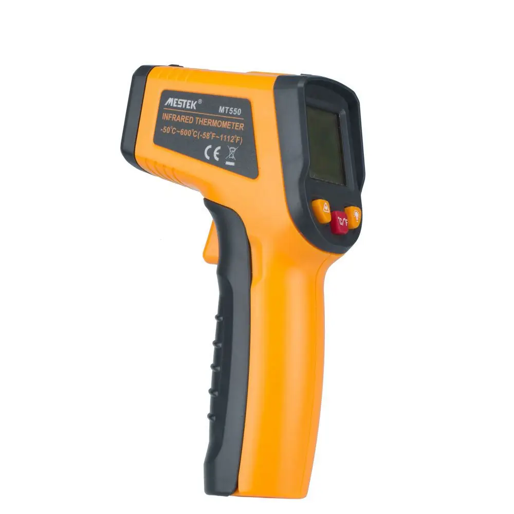 

MESTEK MT550 -50 to 600 degree pyrometer digital thermometer laser outdoor electronic infrared ir thermometer temperature remote