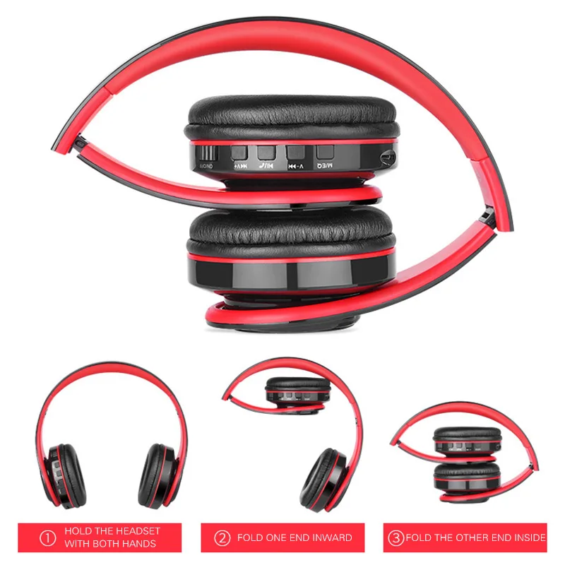 FDBRO HiFi стереонаушники беспроводные наушники Bluetooth Складная спортивная