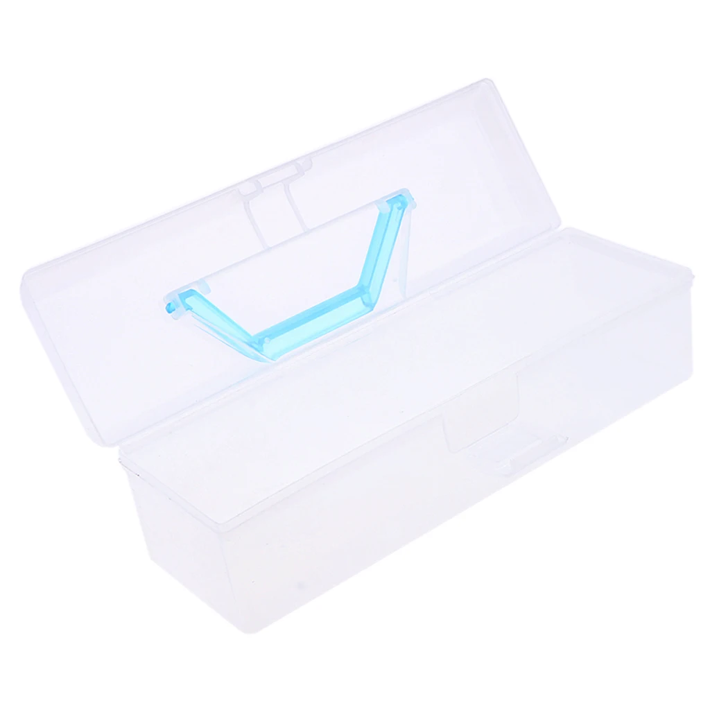 MagiDeal Doll Travel Carrier Display Box Clear Storage Box Organizer Case for Blythe 1/6 BJD, Blue Transparent Suitcase