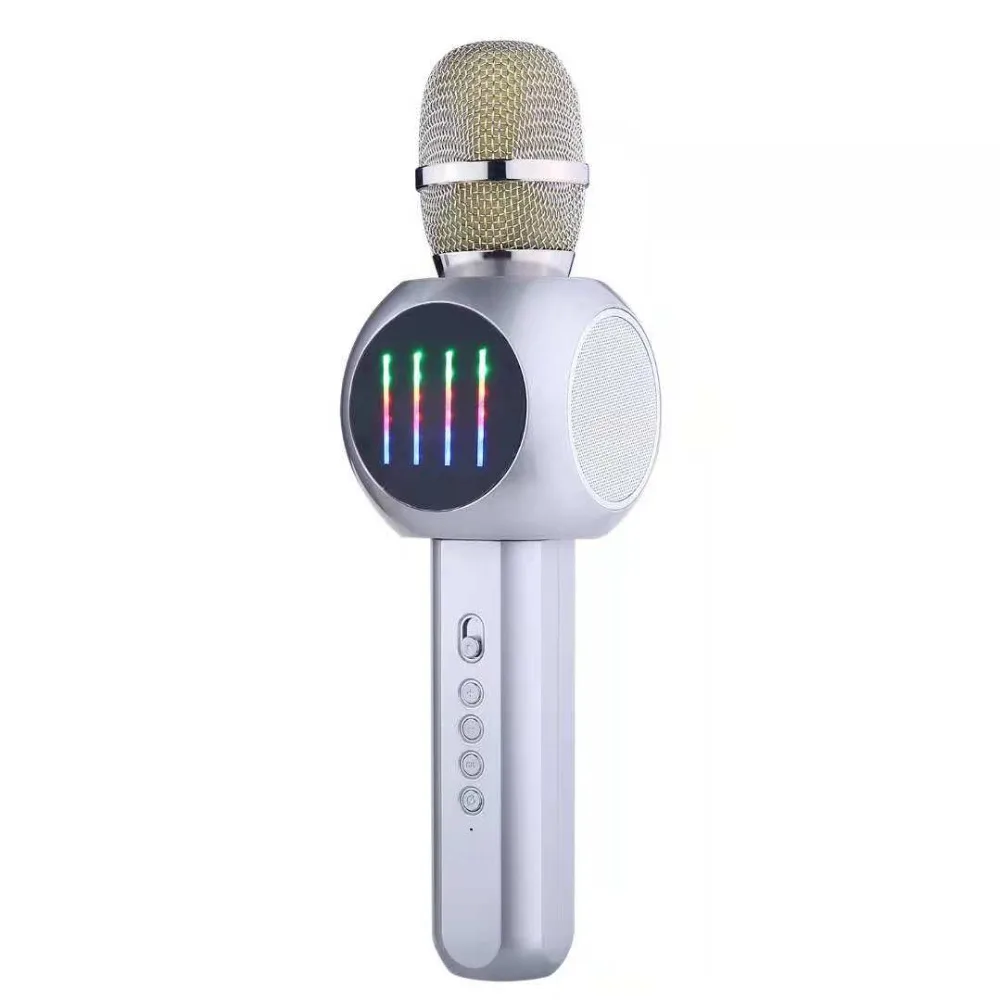 Мобильный K песня конденсаторный микрофон красочный Неон Мода Семья вечерние Bluetooth беспроводной microphone016