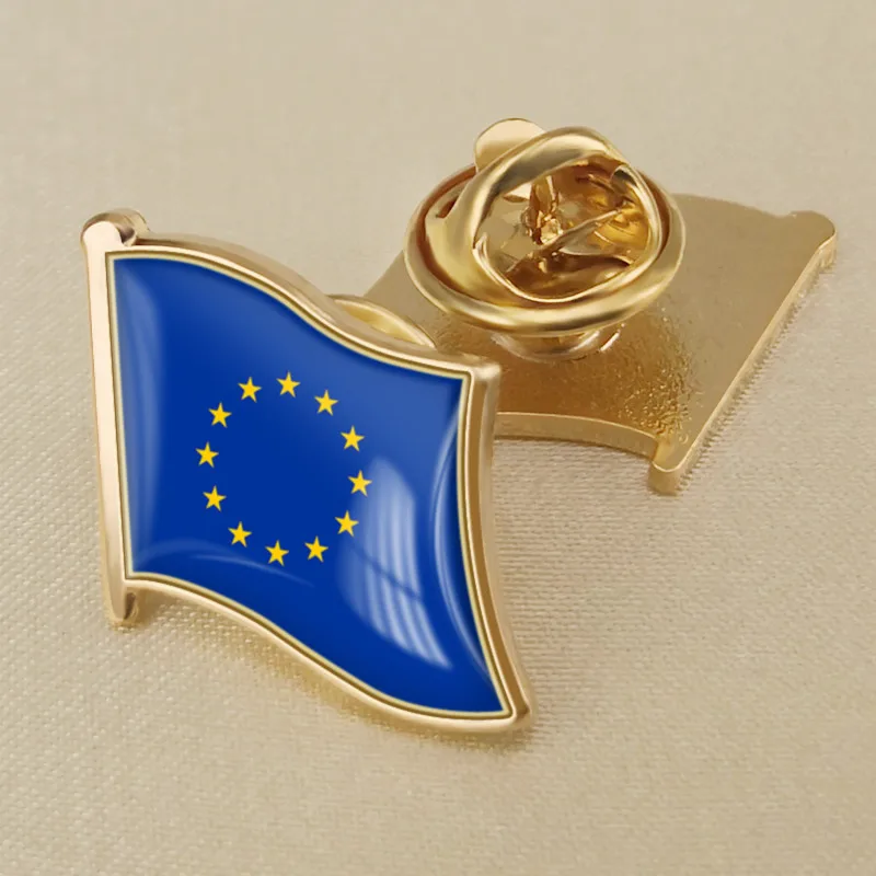 

Europe Union Single Flag Lapel Pins