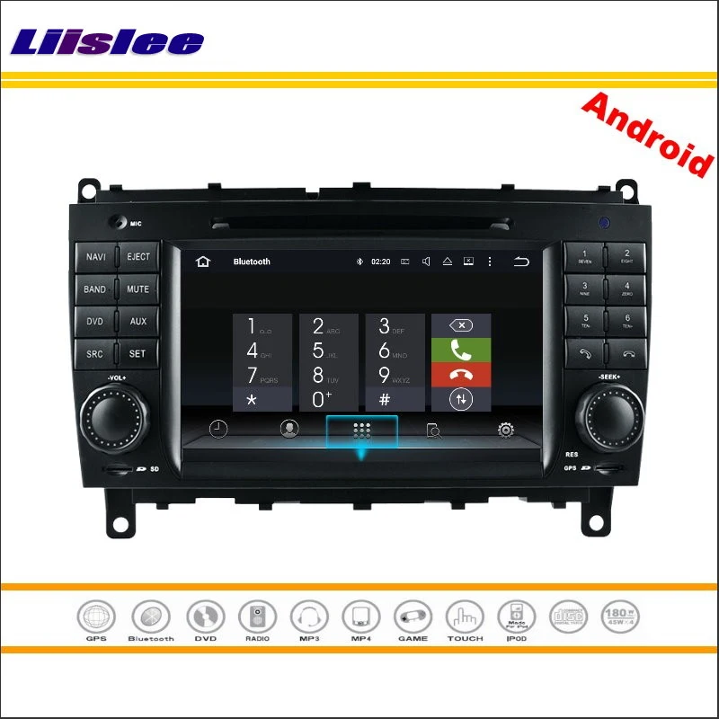 Discount Liislee Car Android Multimedia For Mercedes Benz CLK W209 2006~2012 Stereo Radio CD DVD Player GPS Navi Map Navigation System 5